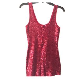 Express sequin tank